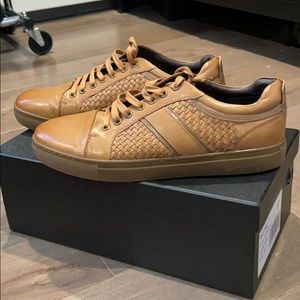 Mens Woven Leather Lace Ups